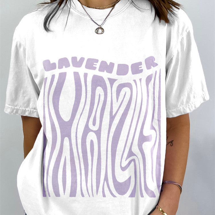 Cool Printed Street Fashion Animal Series Round Neck T-shirt