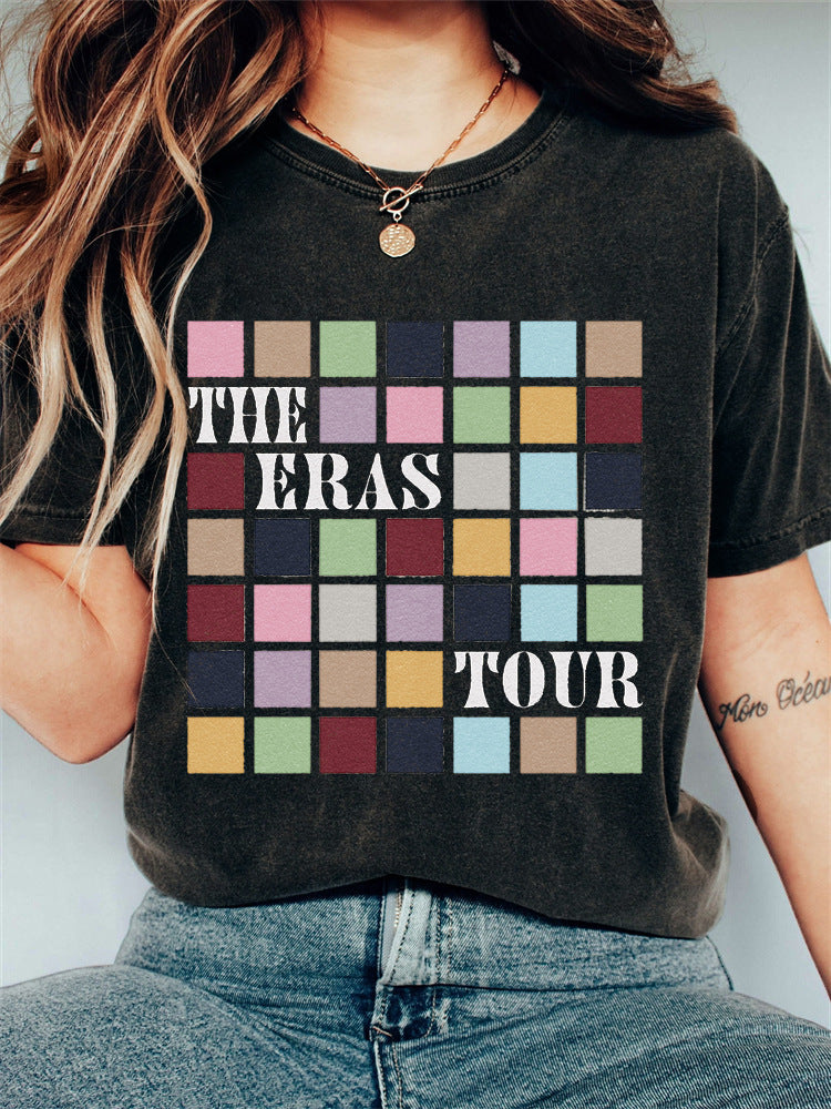 Cool Printed Street Fashion Animal Series Round Neck T-shirt