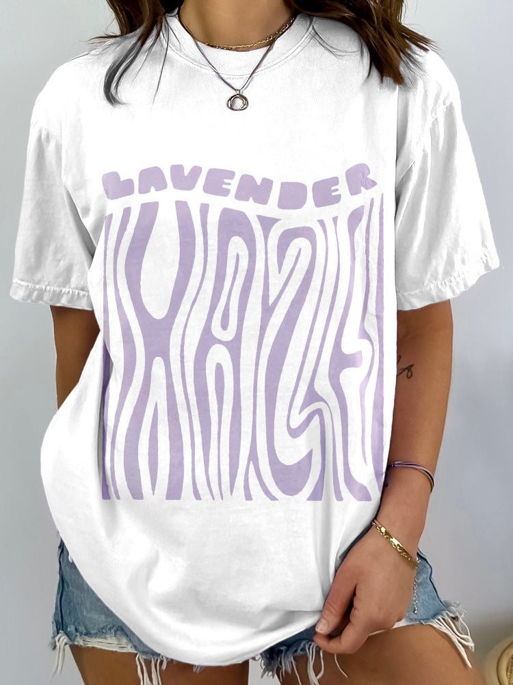 Cool Printed Street Fashion Animal Series Round Neck T-shirt