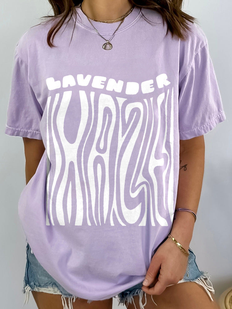 Cool Printed Street Fashion Animal Series Round Neck T-shirt